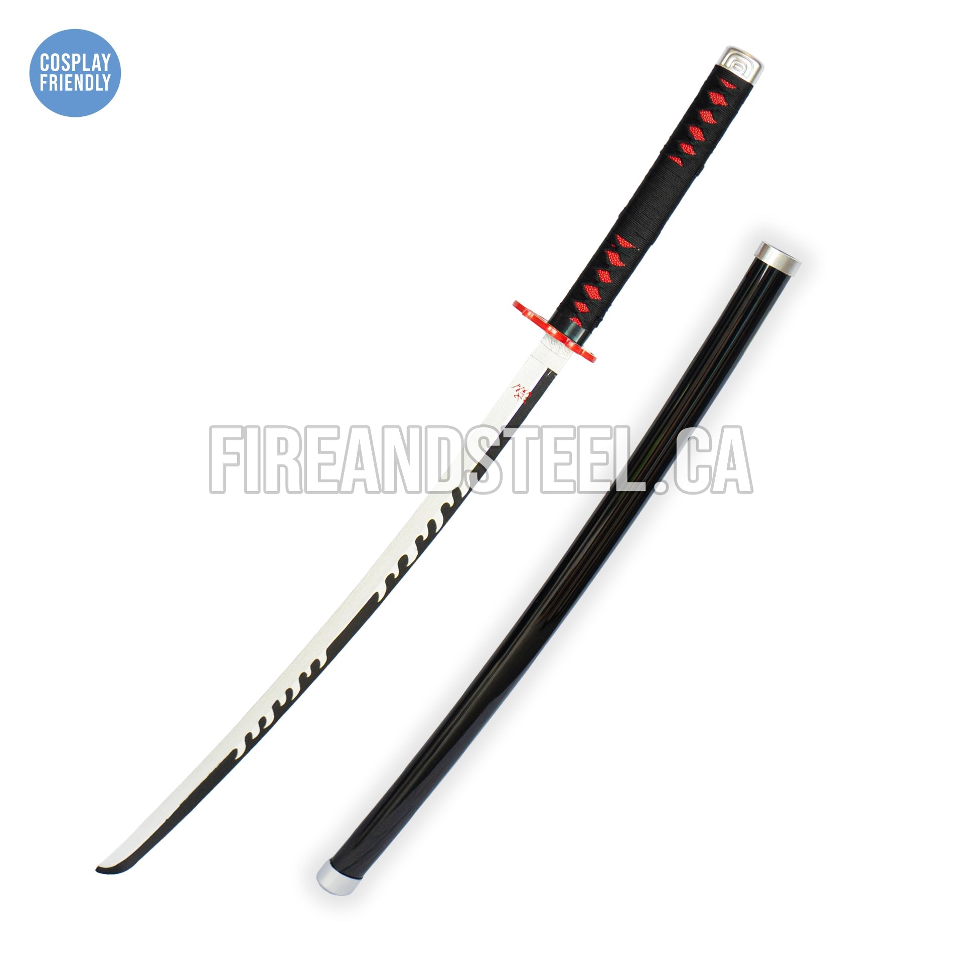 Tanjiro Kamado's Black Nichirin Katana 2.0 (Wood) Anime Sword - Tophatter Daily Deals