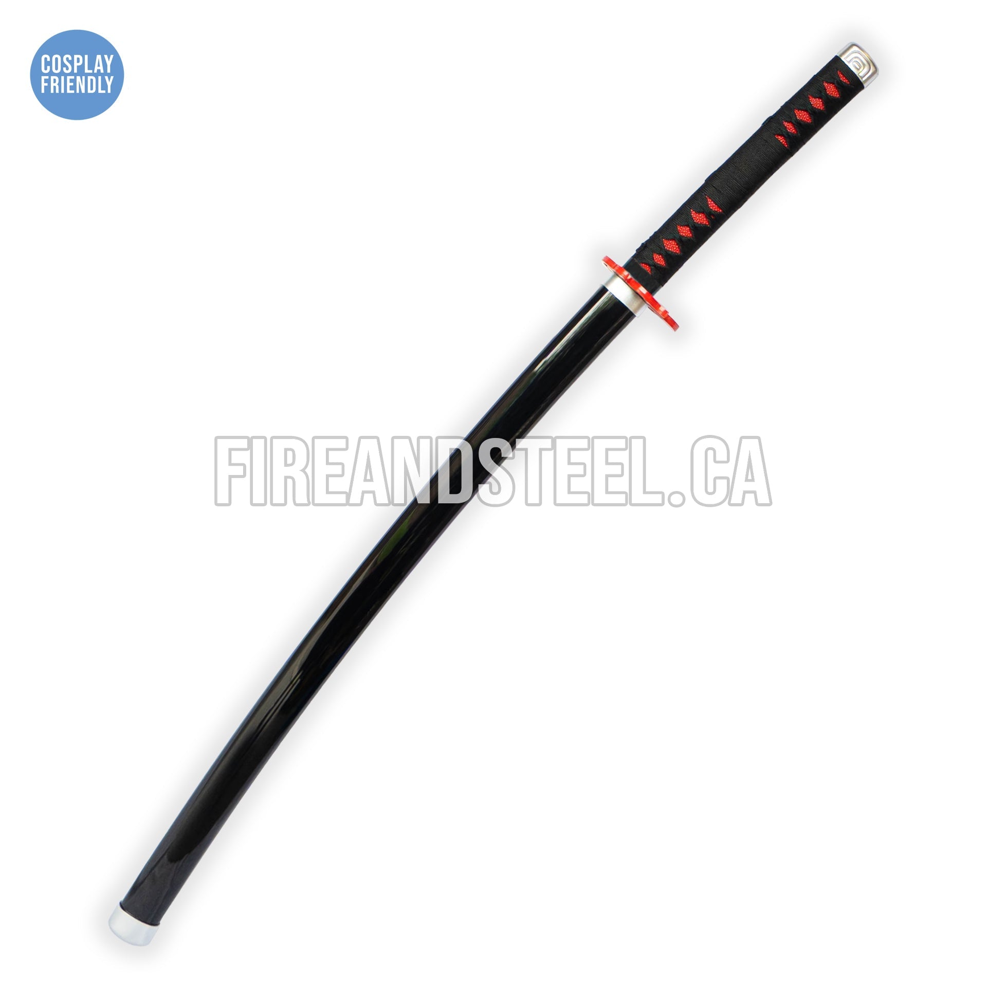Tanjiro Kamado's Black Nichirin Katana 2.0 (Wood) Anime Sword - Tophatter Daily Deals
