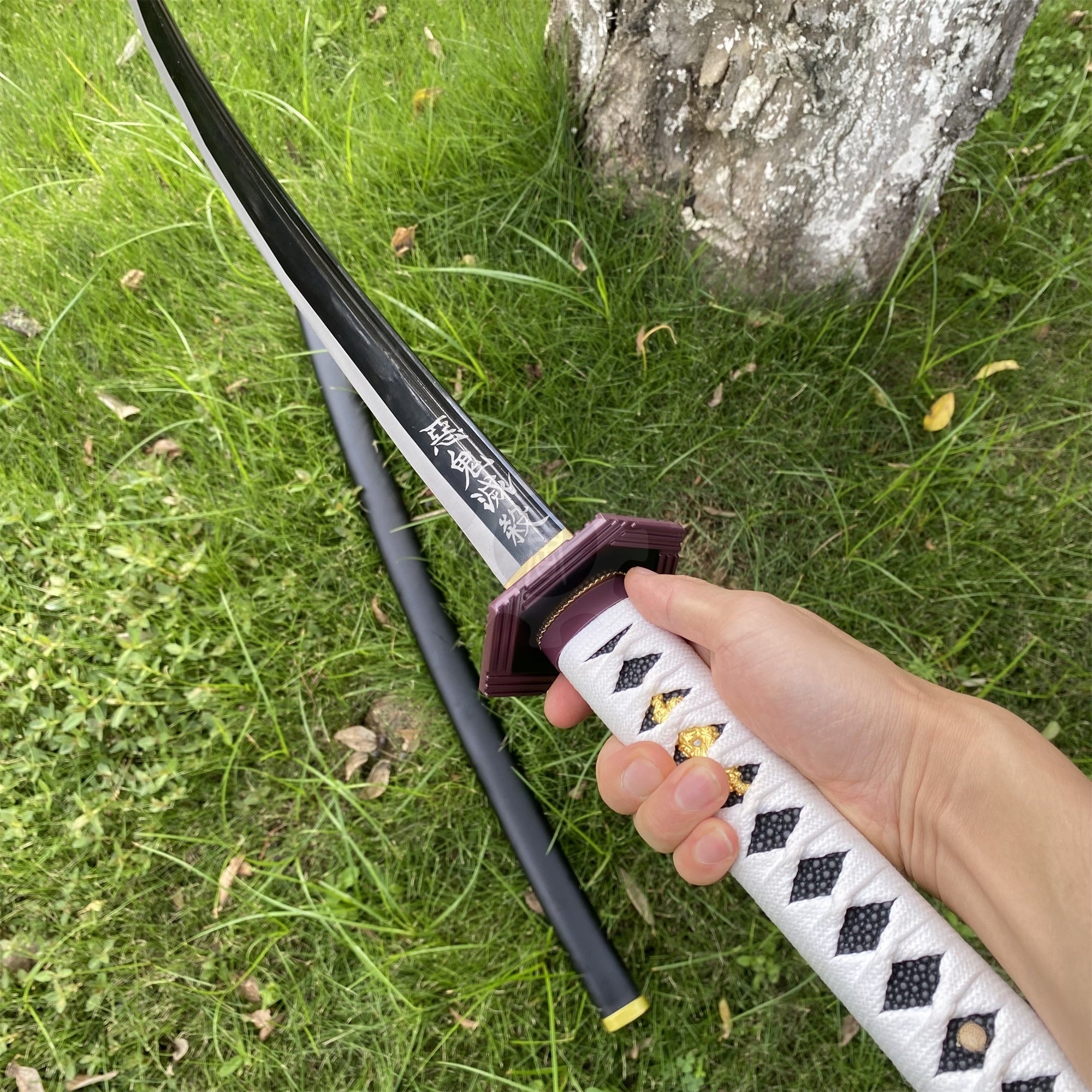 Classical Anime Katana IRL- High End Carbon Steel Version - Tophatter Daily Deals