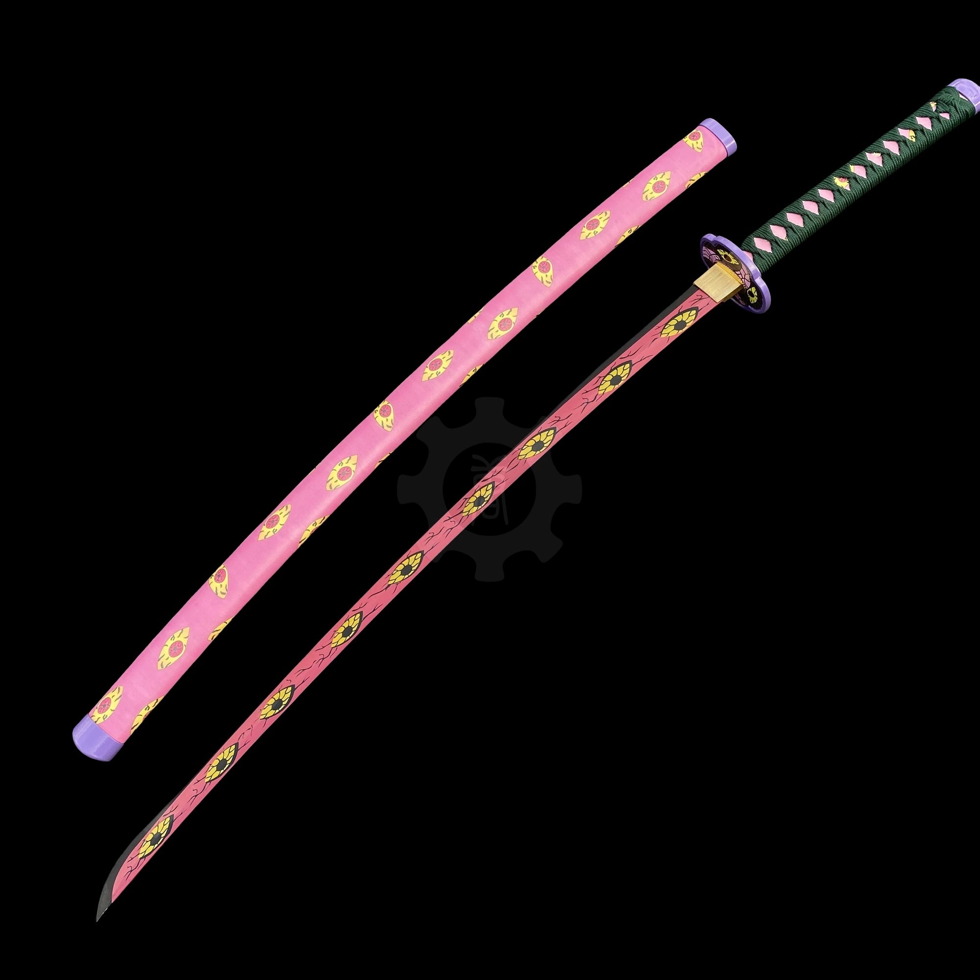 Classical Anime Katana IRL- High End Carbon Steel Version Kokushibo Katana - Tophatter Daily Deals