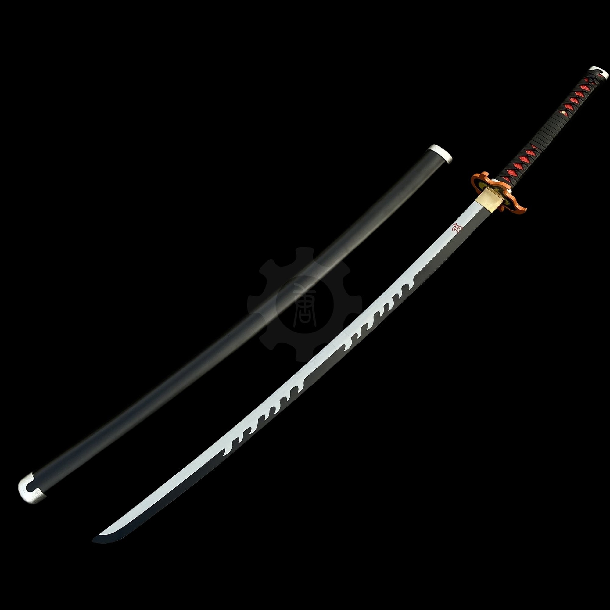 Classical Anime Katana IRL- High End Carbon Steel Version TANJIRO 3rd Katana Blunt - Tophatter Daily Deals