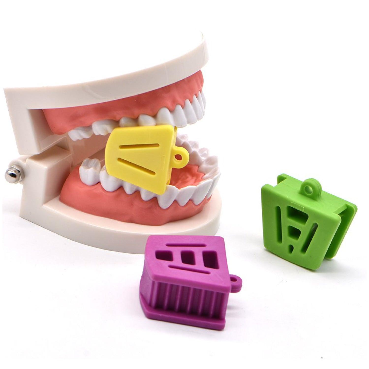 Dental Bite Block - 3 pcs Dental Silicone Occlusal Pad Rubber Bite Blocks Mouth Prop Health Care - Tophatter Daily Deals
