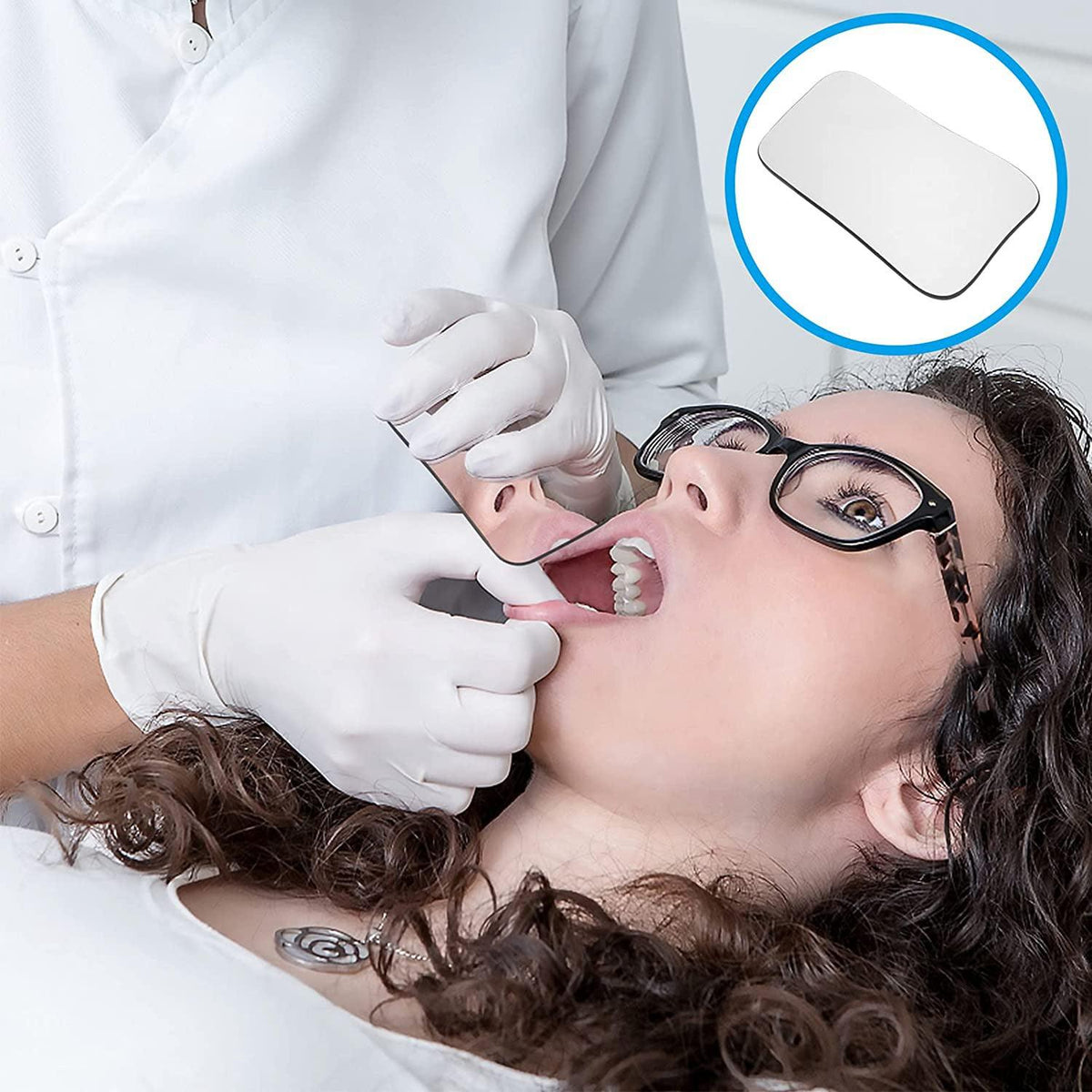 Dental Photography Mirrors - 5pcs Intra-Oral Mirror Dental Care Kits Oral Photographic Reflector Dental Orthodontic Intraoral Photographic Health Care - Tophatter Daily Deals