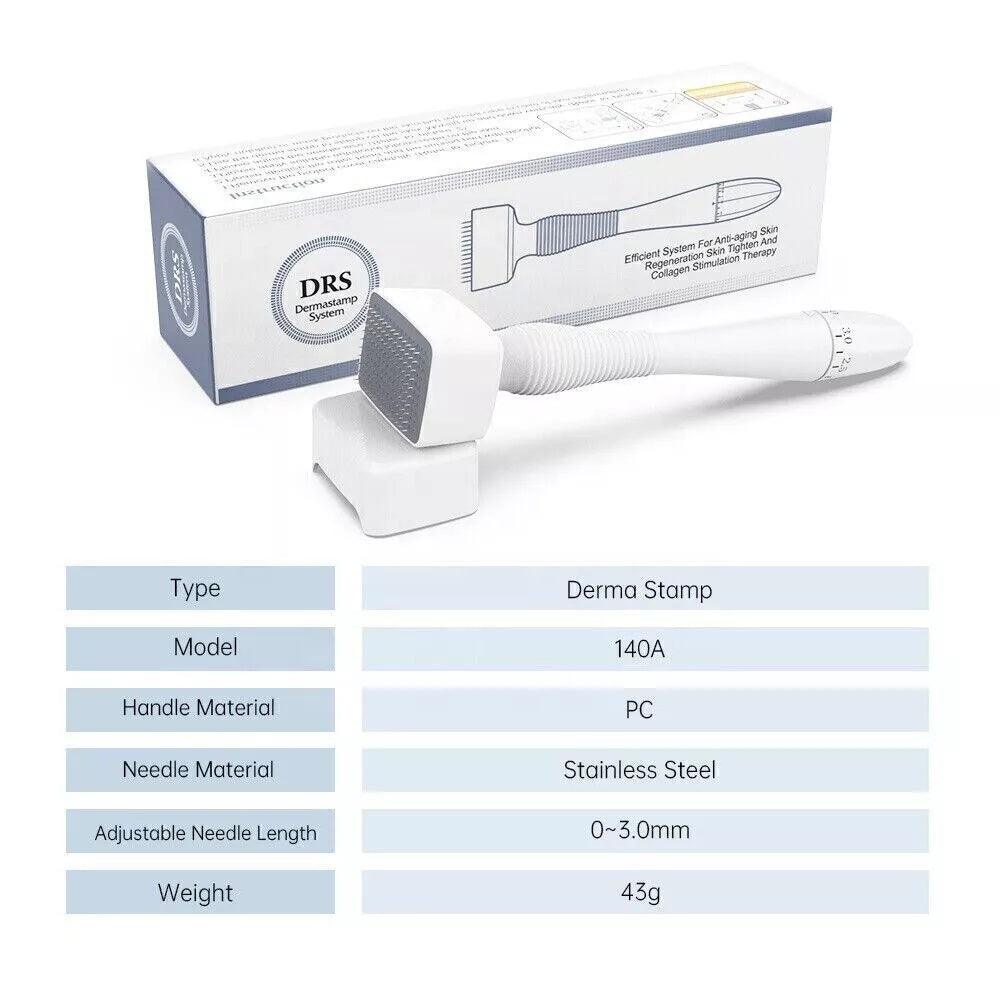 Derma Stamp Roller - Adjustable Roller 0-3mm Microneedle Anti Aging Therapy Face Health Care - Tophatter Daily Deals