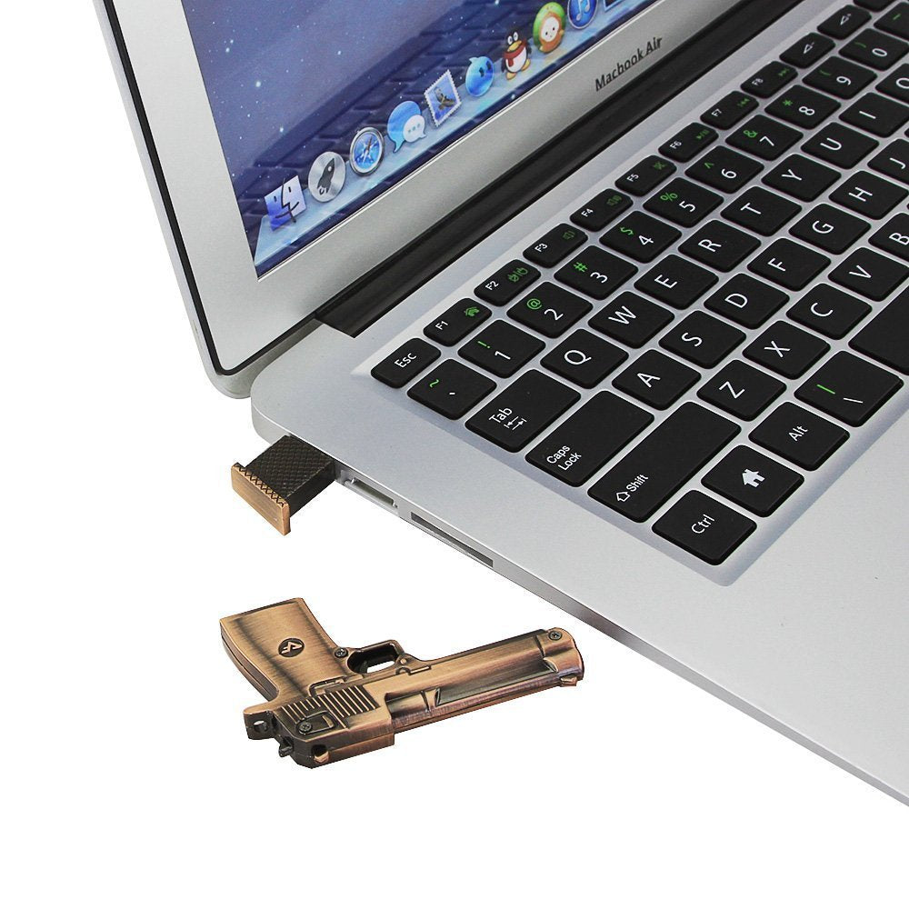 Desert Eagle Pistol Gun USB Flash Drive 2.0 Metal w/ Mag 16 GB 32 GB USB Flash Drive - Tophatter Daily Deals