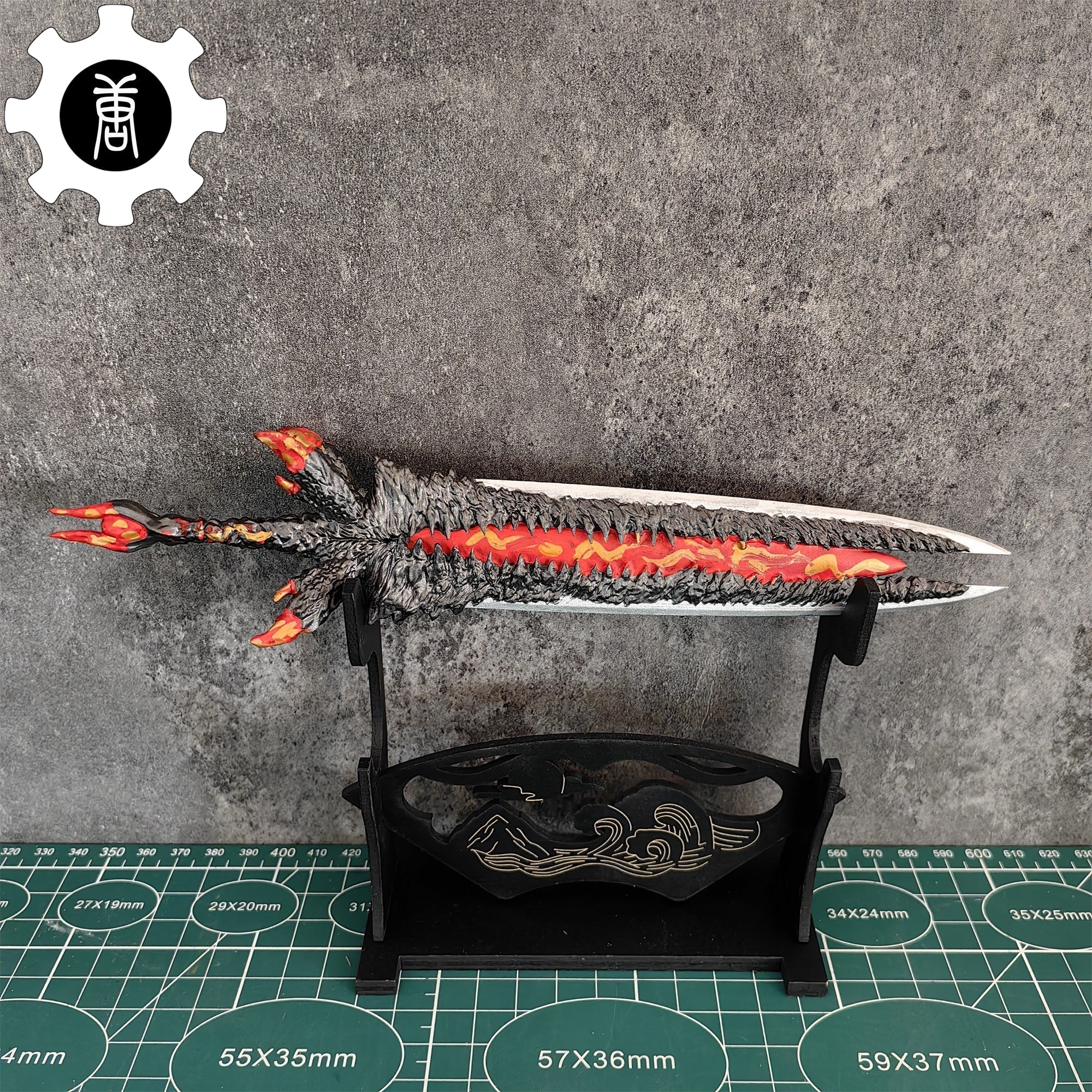 3D Printed 1: 6 Scale Devil Sword Dante Sword & Stand - Tophatter Daily Deals
