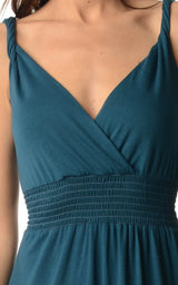 Women's Smocked Wrap Maxi Dress Dresses / Maxi - Tophatter Daily Deals