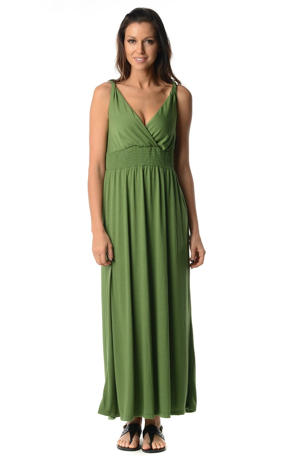 Women's Smocked Wrap Maxi Dress Spring Dresses / Maxi - Tophatter Daily Deals