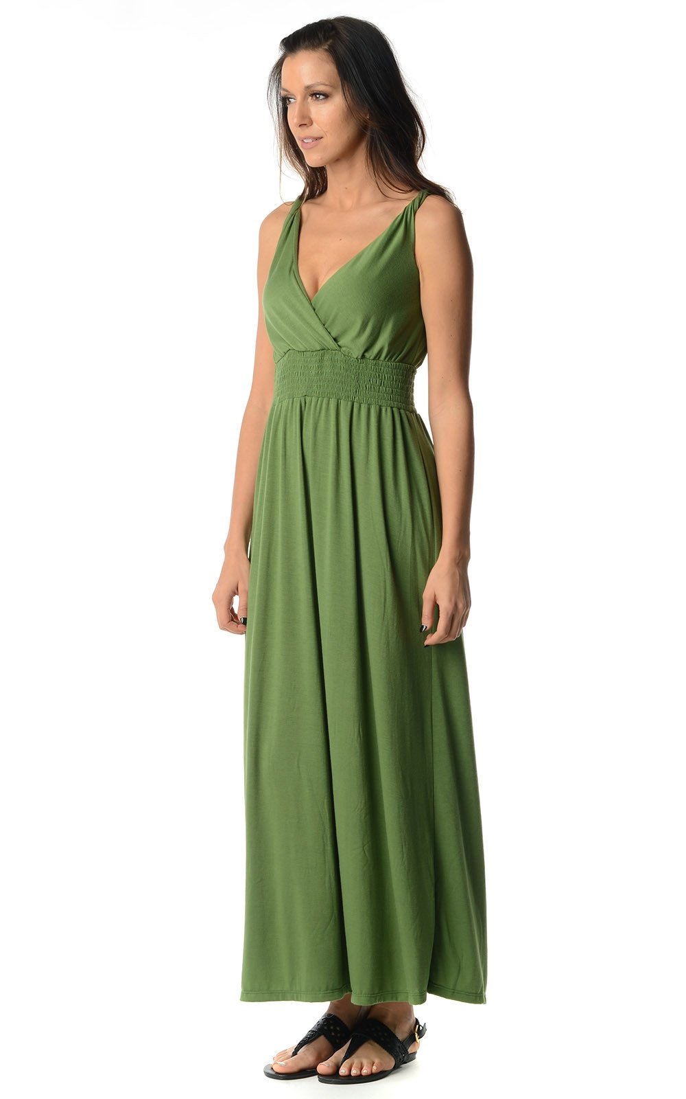 Women's Smocked Wrap Maxi Dress Dresses / Maxi - Tophatter Daily Deals