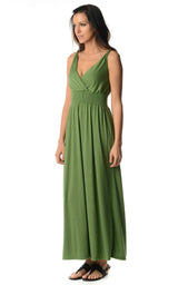Women's Smocked Wrap Maxi Dress Dresses / Maxi - Tophatter Daily Deals