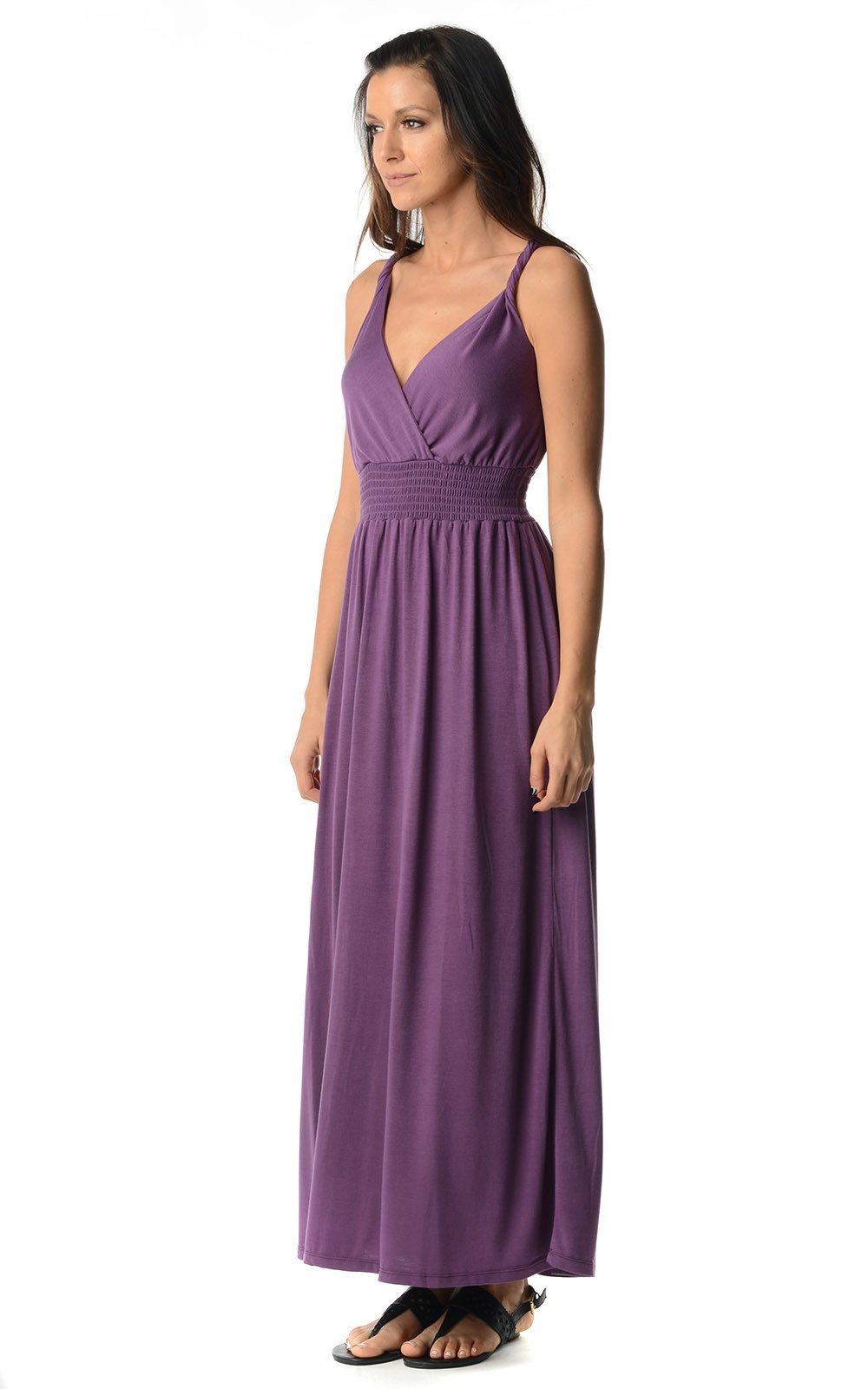 Women's Smocked Wrap Maxi Dress Dresses / Maxi - Tophatter Daily Deals