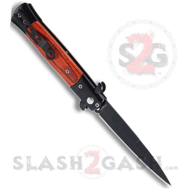 Diablo Stiletto Automatic Knife Milano Switchblade 9" - Asst. colors Knife-Auto - Tophatter Daily Deals