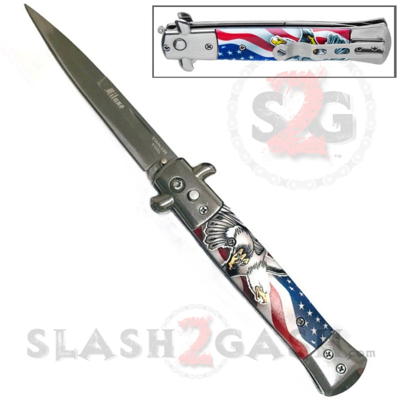 Diablo Stiletto Automatic Knife Milano Switchblade 9" - Asst. colors USA Eagle Knife-Auto - Tophatter Daily Deals