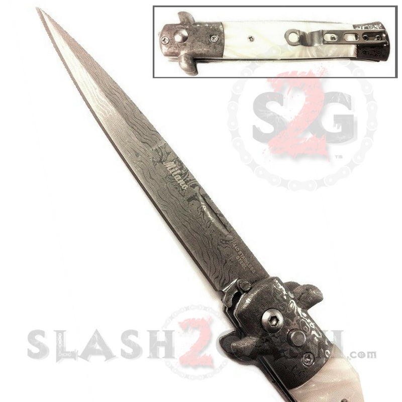 Diablo Stiletto Automatic Knife Milano Switchblade 9
