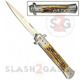 Diablo Stiletto Automatic Knife Milano Switchblade 9" - Asst. colors Knife-Auto - Tophatter Daily Deals