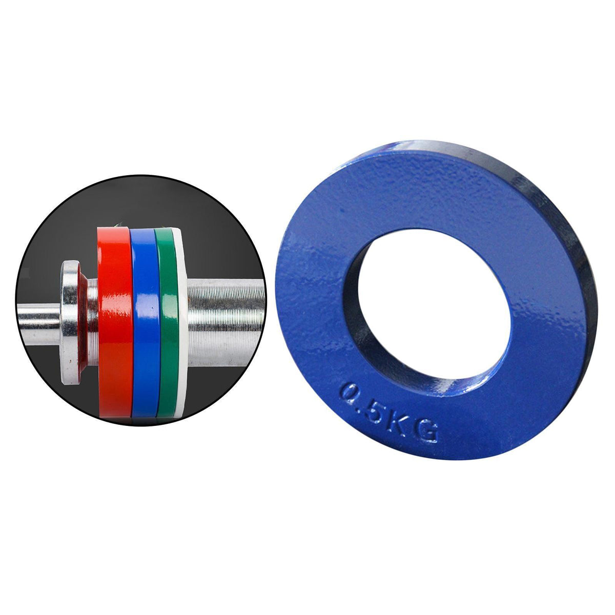 Fraction Weight Plates - 2'' Inner Diameter Steel Fractional Weights 0.5Kg Dumbbeells - Tophatter Daily Deals