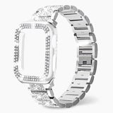 Apple Watch Band Rose Gold Crystal Bracelet Strap Gift Silver - Tophatter Daily Deals