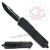 Diamond OTF Dual Action Automatic Knife Black 2 Tone Single Edge Knife-OTF - Tophatter Daily Deals