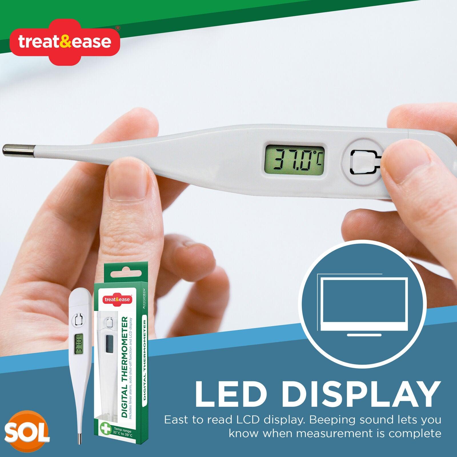 Best Digital Thermometer UK - Baby Adult Oral Ear Body Arm Fever Personal Care - Tophatter Daily Deals