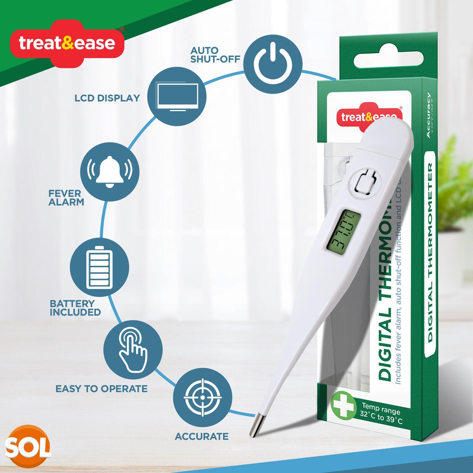 Best Digital Thermometer UK - Baby Adult Oral Ear Body Arm Fever Personal Care - Tophatter Daily Deals