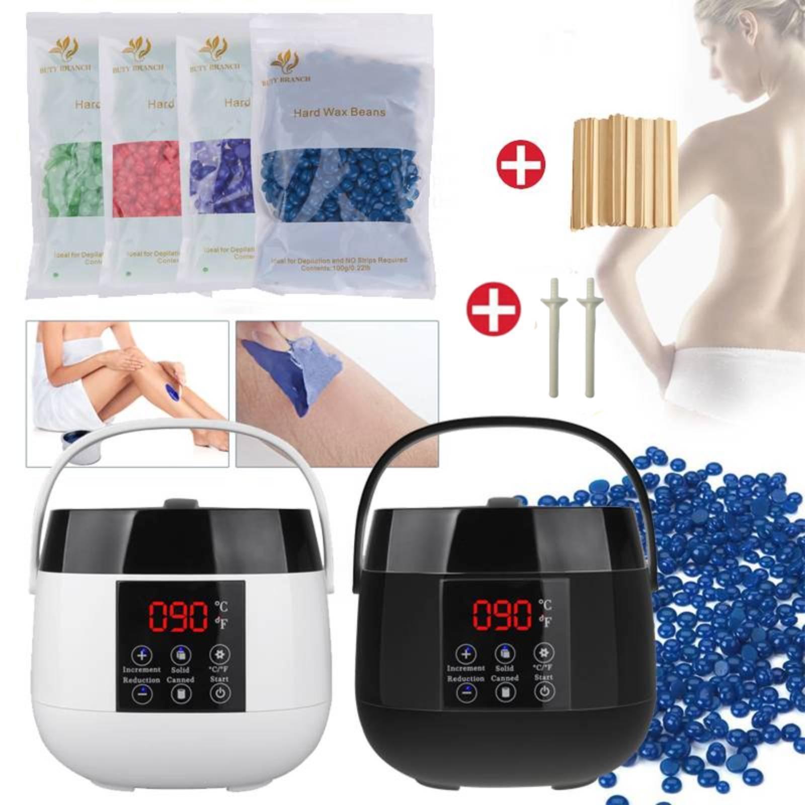 Wax Pot Kits - Wax Warmer Hair Removal Beauty Kit Heater Pot Depilatory Machine Waxing Beans Apparel & Accessories - Tophatter Daily Deals