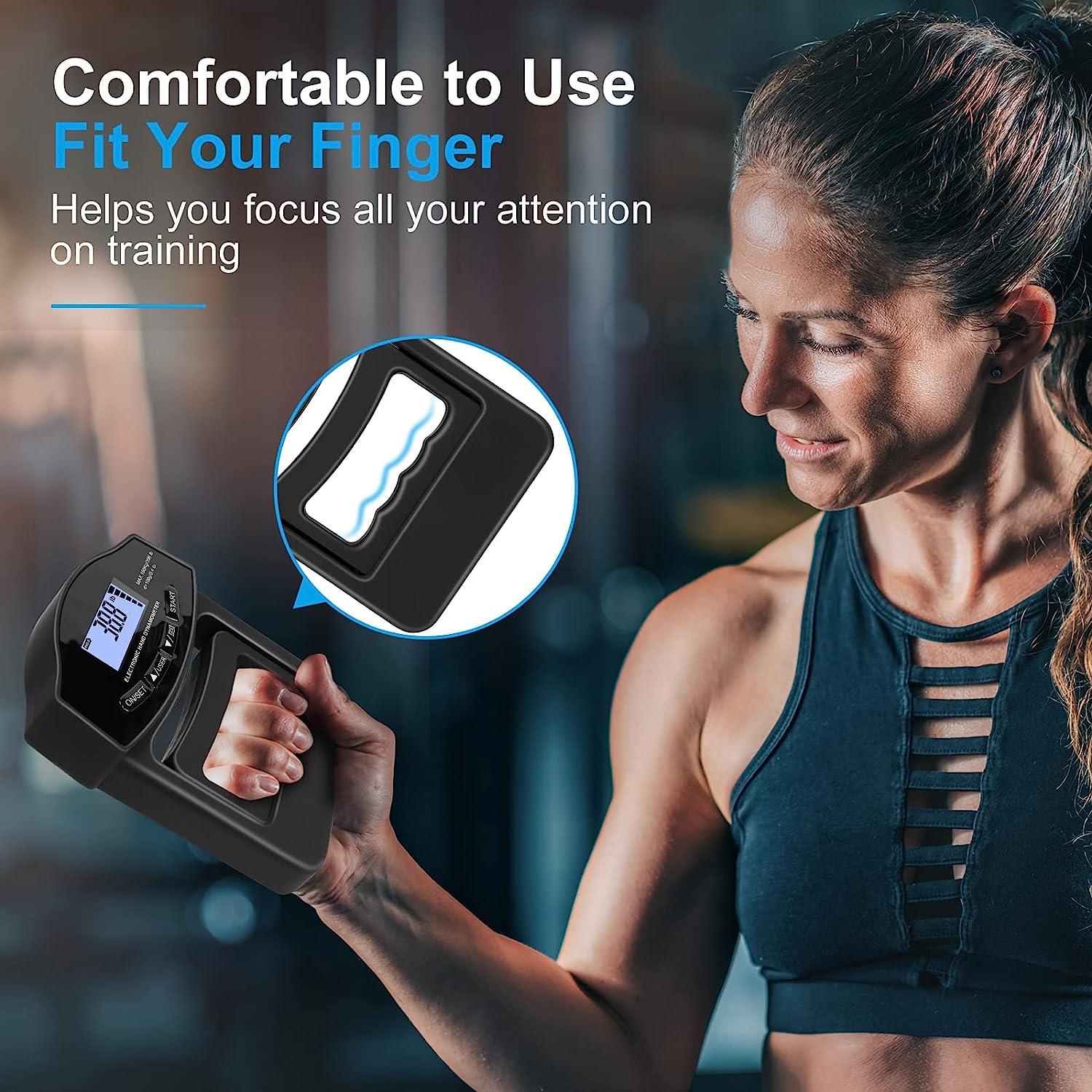 Hand Grip Dynamometer - Digital Hand Dynamometer Grip Strength Measurement Meter Auto Capturing Electronic Hand Grip Power Personal Care - Tophatter Daily Deals