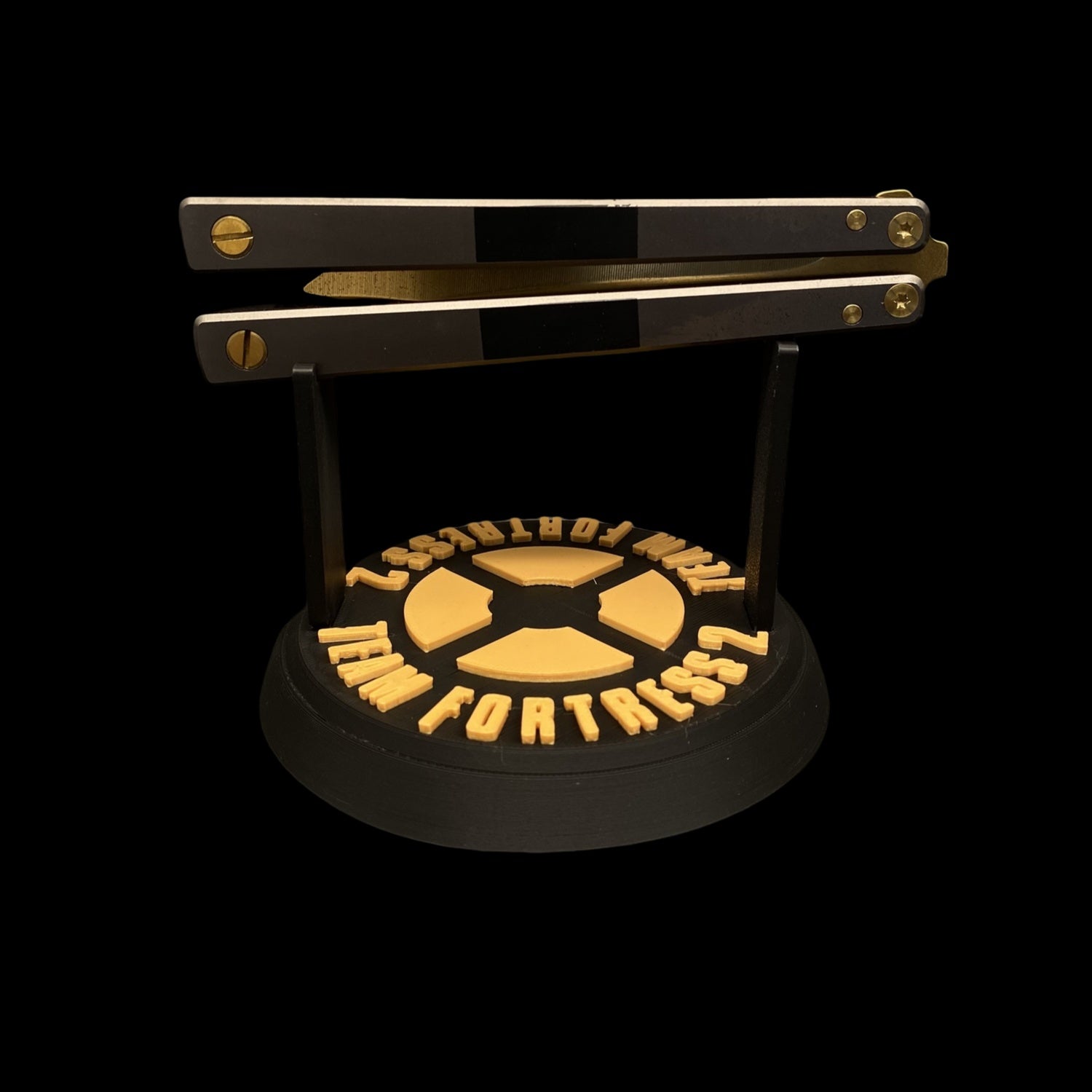 3D Printing TF2 Spy Black Rose Balisong Display Holder - Tophatter Daily Deals