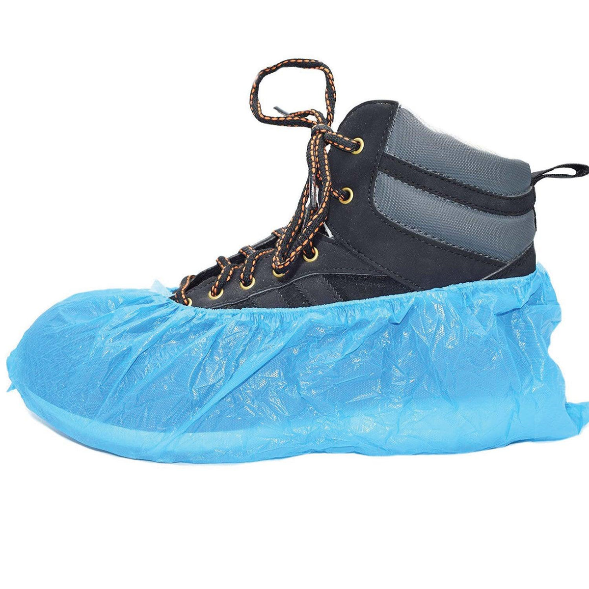 Disposable Shoe Covers - BLUE Plastic Rain Waterproof Boot Protector Carpet Cleaning 200 Pairs Personal Care - Tophatter Daily Deals