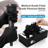Best Disposable Gloves - Black Nitrile Powder & Latex Free Thick Disposable Gloves X-Large Apparel & Accessories - Tophatter Daily Deals