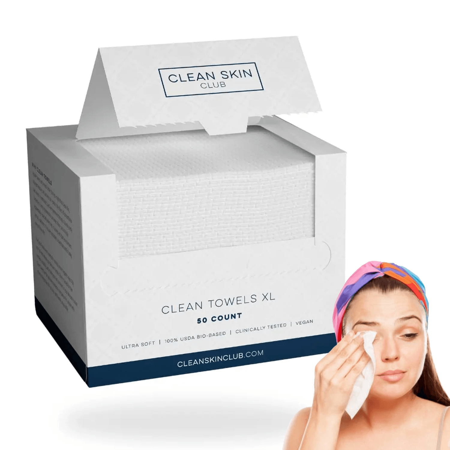 Disposable Face Towels - 100% USDA Biobased Face Towel 100pcs Makeup Towel Clothing - Tophatter Daily Deals