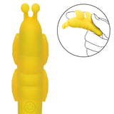 Neon Vibes The Butterfly Vibe Yellow Silicone Finger Teaser with 10 Functions and Rechargeable > Vibrators > Finger Vibrators - Tophatter Daily Deals