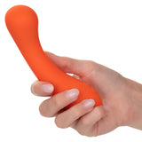 Stella Liquid Silicone G-Wand Vibrator in Orange with Flexible Neck and 12 Vibration Functions > Sex Toys For Ladies > G-Spot Vibrators - Tophatter Daily Deals