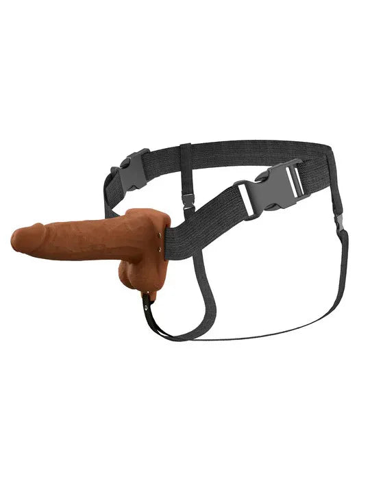 Fantasy X-Tensions Elite (Light) – 6 Inch Vibrating Hollow Silicone Strap-On > Dildos > Strap On Harnesses - Tophatter Daily Deals