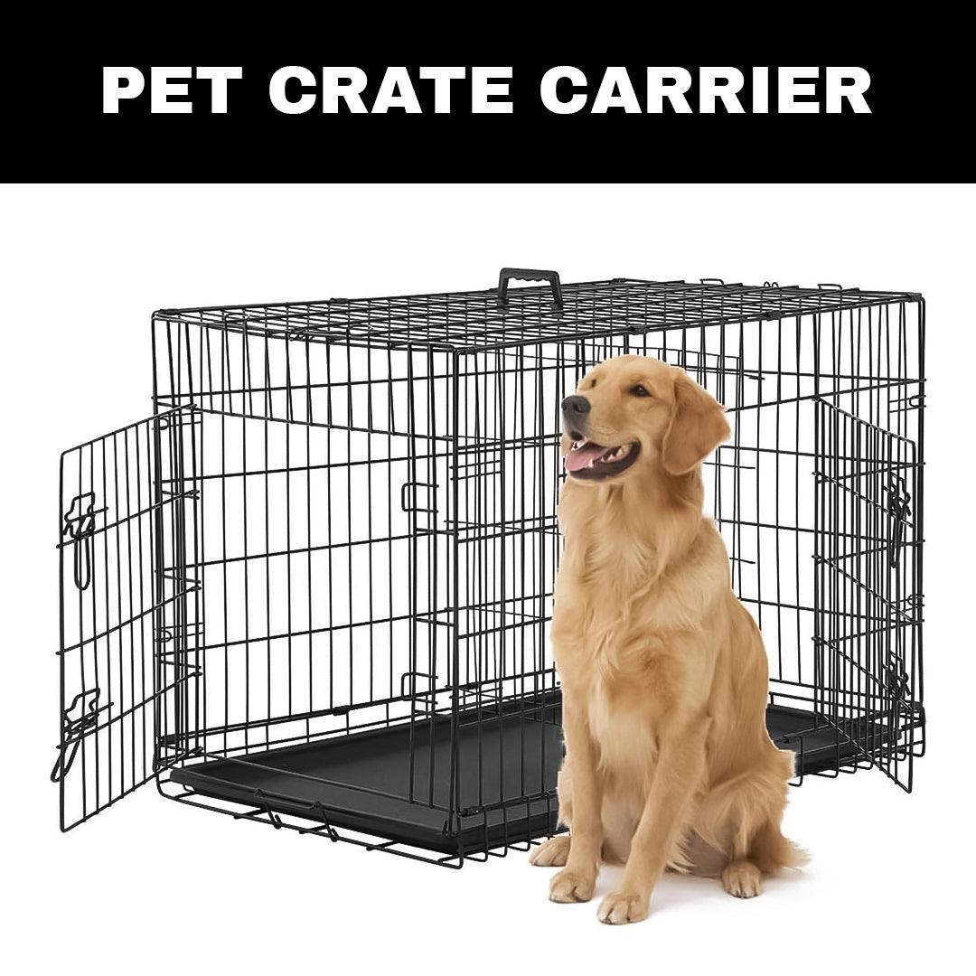 Metal Cages for Dogs - Dog Cage Puppy Pet Crate Carrier Pet Products - Tophatter Daily Deals