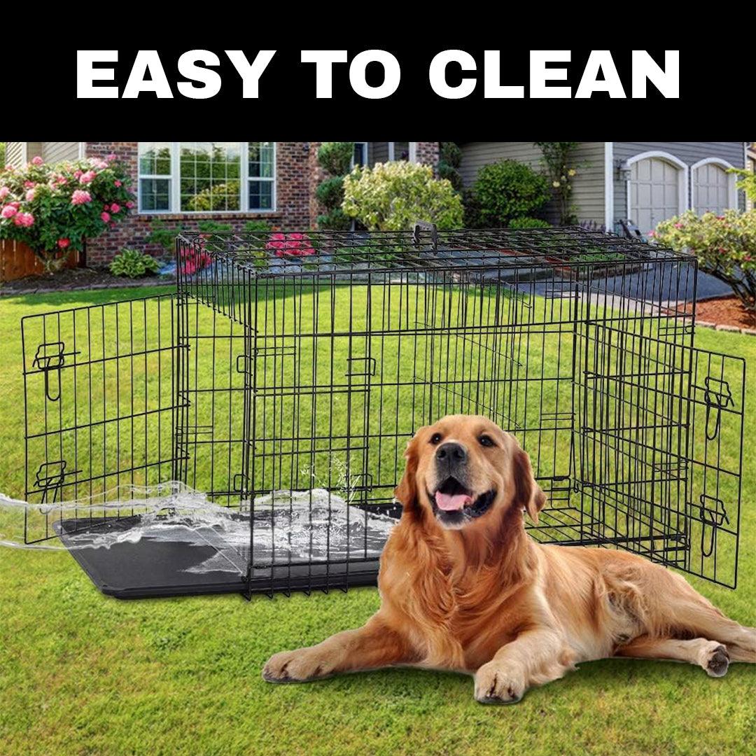 Metal Cages for Dogs - Dog Cage Puppy Pet Crate Carrier Pet Products - Tophatter Daily Deals