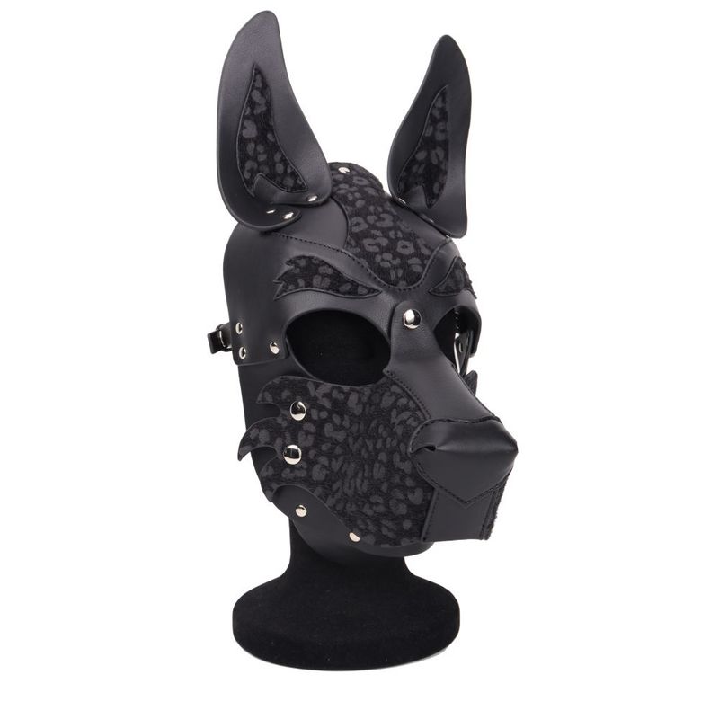 Dog/Pup Hood Black Adjustable Fit with Eye Cut-Out > Bondage Gear > Masks - Tophatter Daily Deals