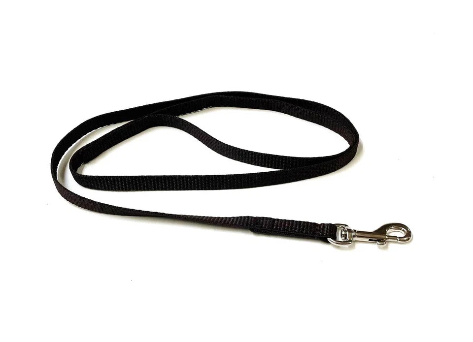 Dog Running Leash - 45" Puppy Small Dog Walking Lead 13mm Wide Strong Durable Webbing Black Pet Products - Tophatter Daily Deals