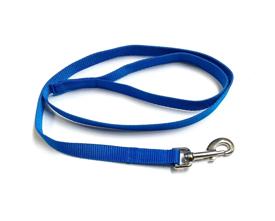 Dog Running Leash - 45" Puppy Small Dog Walking Lead 13mm Wide Strong Durable Webbing Light Blue 76" x 20 mm Pet Products - Tophatter Daily Deals