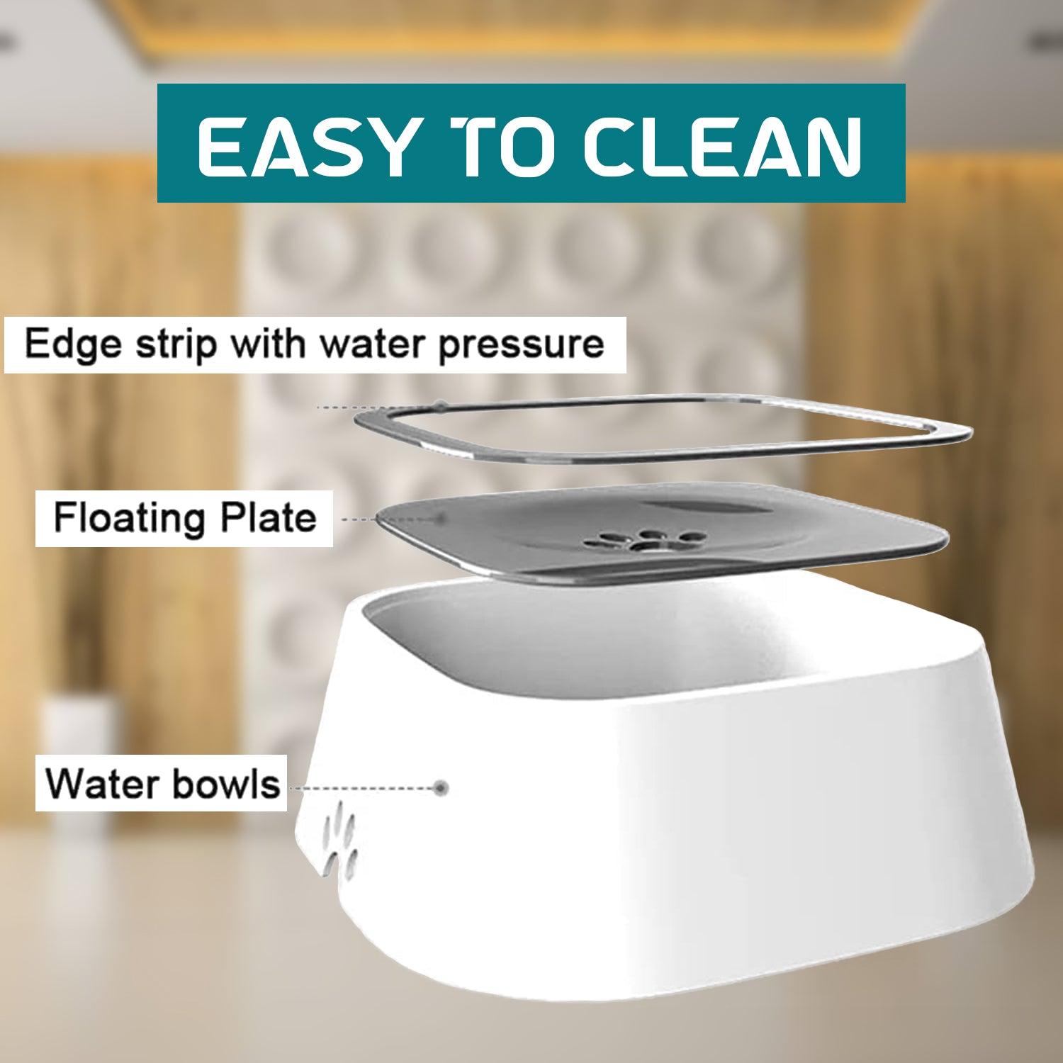 Non Spill Dog Water Bowls - 35oz Pet Water Bowl Splash Proof Dispenser Travel Portable Non Drip Pet Products - Tophatter Daily Deals