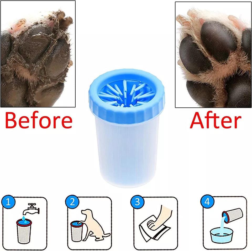 Dog Feet Cleaner - Portable Pet Foot Washer Cup Dog Cat Cleaner Paw Clean Brush Cup Quickly Wash Pet Products - Tophatter Daily Deals