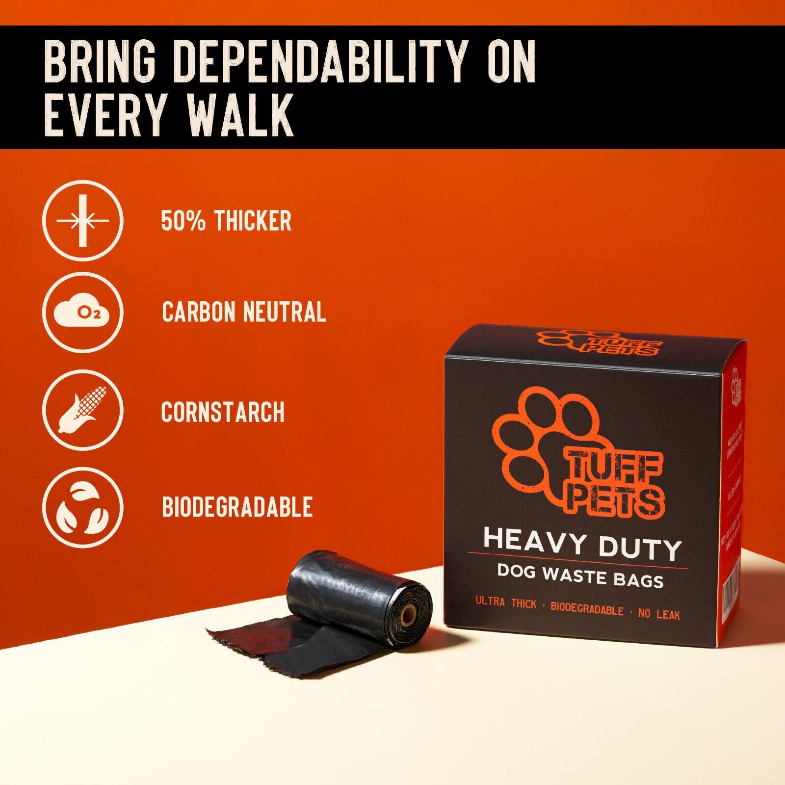 Biodegradable Poop Bags UK - Dog Poo Bags Stronger Doggie Bags with Tie Handles Pet Products - Tophatter Daily Deals