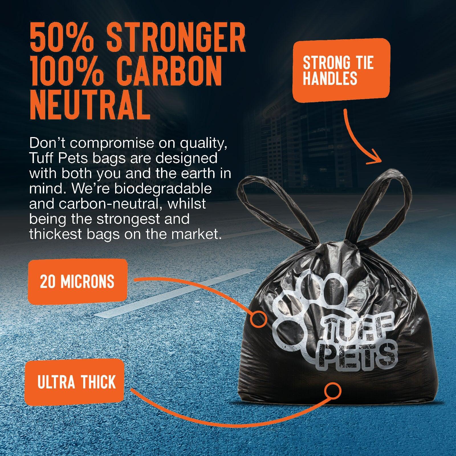 Biodegradable Poop Bags UK - Dog Poo Bags Stronger Doggie Bags with Tie Handles Pet Products - Tophatter Daily Deals