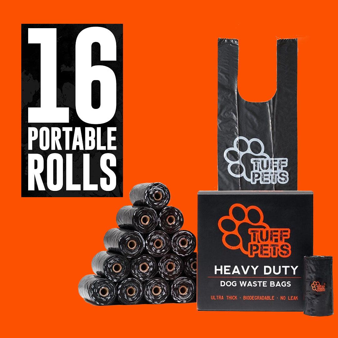 Biodegradable Poop Bags UK - Dog Poo Bags Stronger Doggie Bags with Tie Handles Pet Products - Tophatter Daily Deals