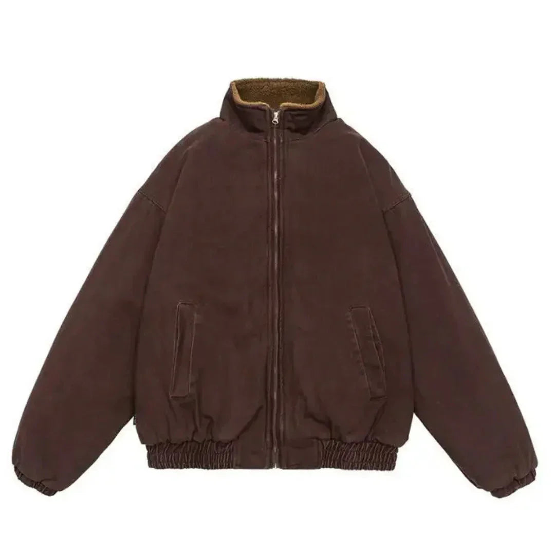 Insulating Padded Jacket - Boxy Fit, Cotton, Cold Weather - Tophatter Daily Deals