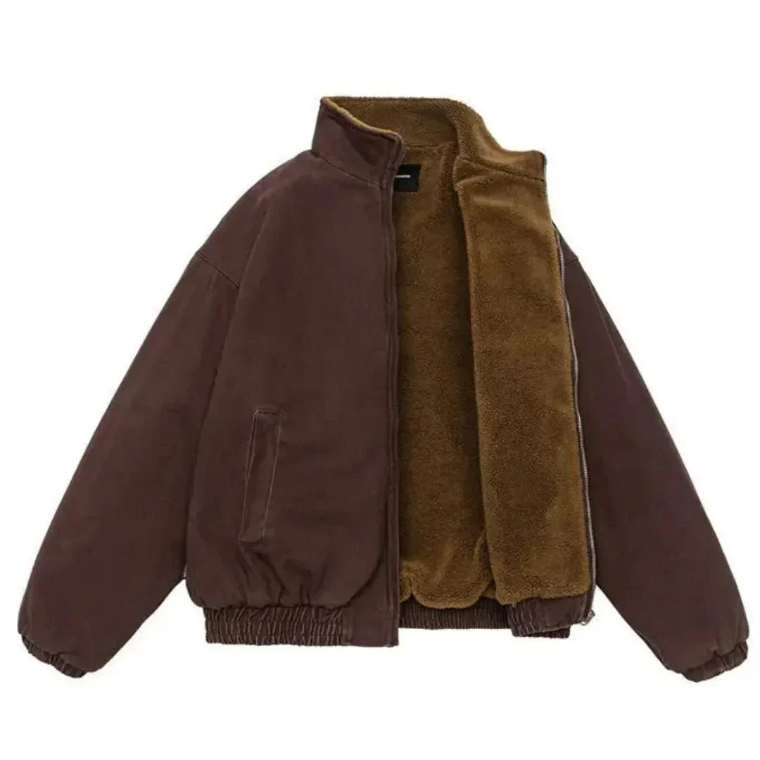 Insulating Padded Jacket - Boxy Fit, Cotton, Cold Weather - Tophatter Daily Deals