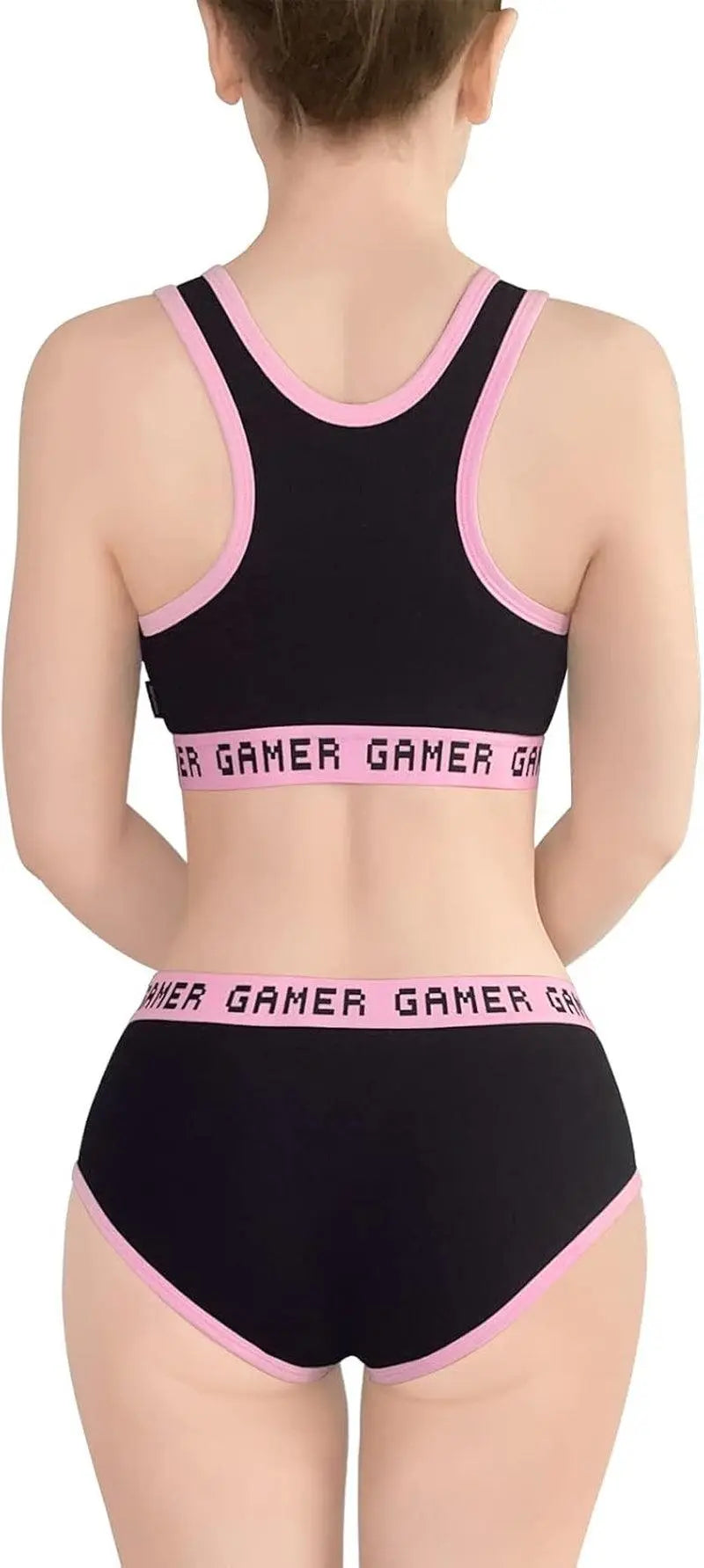 Donne Camisole E Mutandine in Cotone Sportivo Loungewear Bralette Set - Playgirl - Tophatter Daily Deals