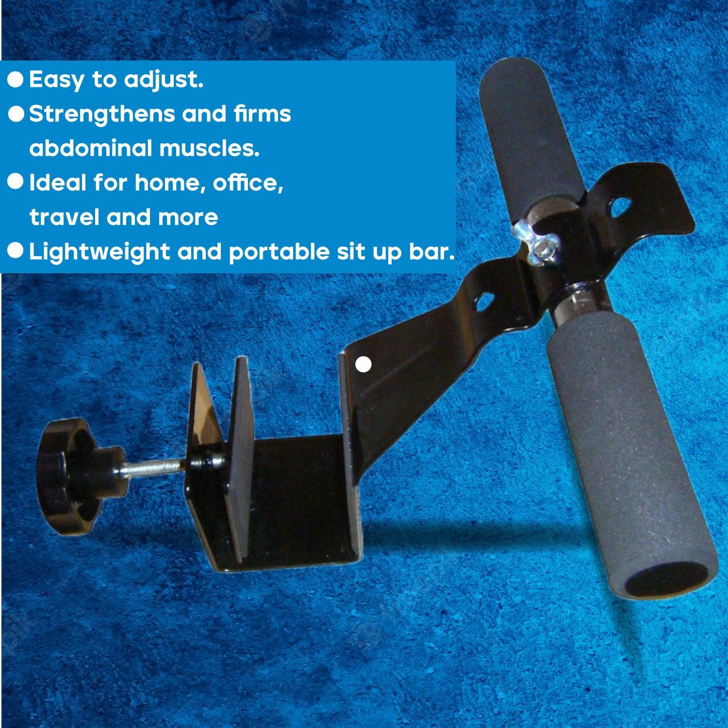 Doorway Sit Up Bar - Pull Ups Bar Muscle Gym Exercise Fitness Training Home Workout Equipment for Abdominal Core Strength Muscle Training Fitness - Tophatter Daily Deals