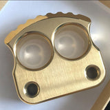 Afrankart DFK 2 Finger Brass Knuckles Knuckle Duster -Cakra EDC Gadgets Brass Knuckles - Tophatter Daily Deals