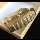 Afrankart DFK 2 Finger Brass Knuckles Knuckle Duster -Cakra EDC Gadgets Brass Knuckles - Tophatter Daily Deals