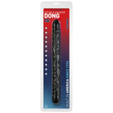 Double Header 18 Inch Veined Dong Black – Large Double-Ended Dong > Dildos > Double Dildos - Tophatter Daily Deals
